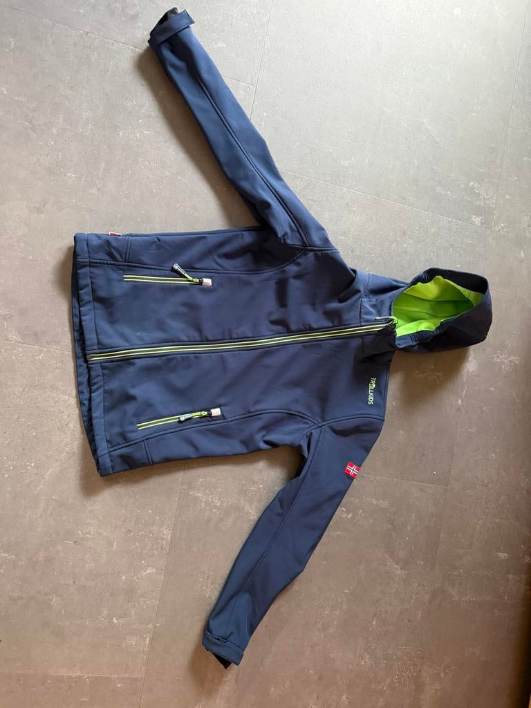 Soft shell jas maat 164 Trollkids, Ophalen, Gebruikt, Jongen of Meisje, Jas