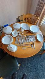 Spenzo Plato Servies + Gero Bestek - Jaren 60, Gebruikt, Ophalen of Verzenden, Effen, Aardewerk