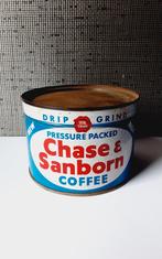vintage chase en sanborn coffe blik, niet geopend, Ophalen of Verzenden, Gebruikt, Overige