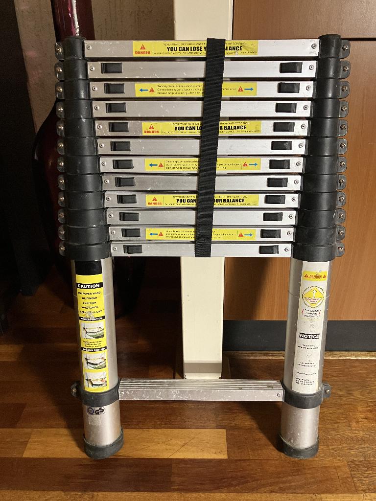 Telescoop ladder, Ophalen, Gebruikt, Ladder, Opvouwbaar of Inschuifbaar