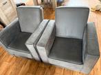 Twee grijze fauteuils, Ophalen, Gebruikt, Internationale Meubel Groep, Info@profijtmeubel.nl