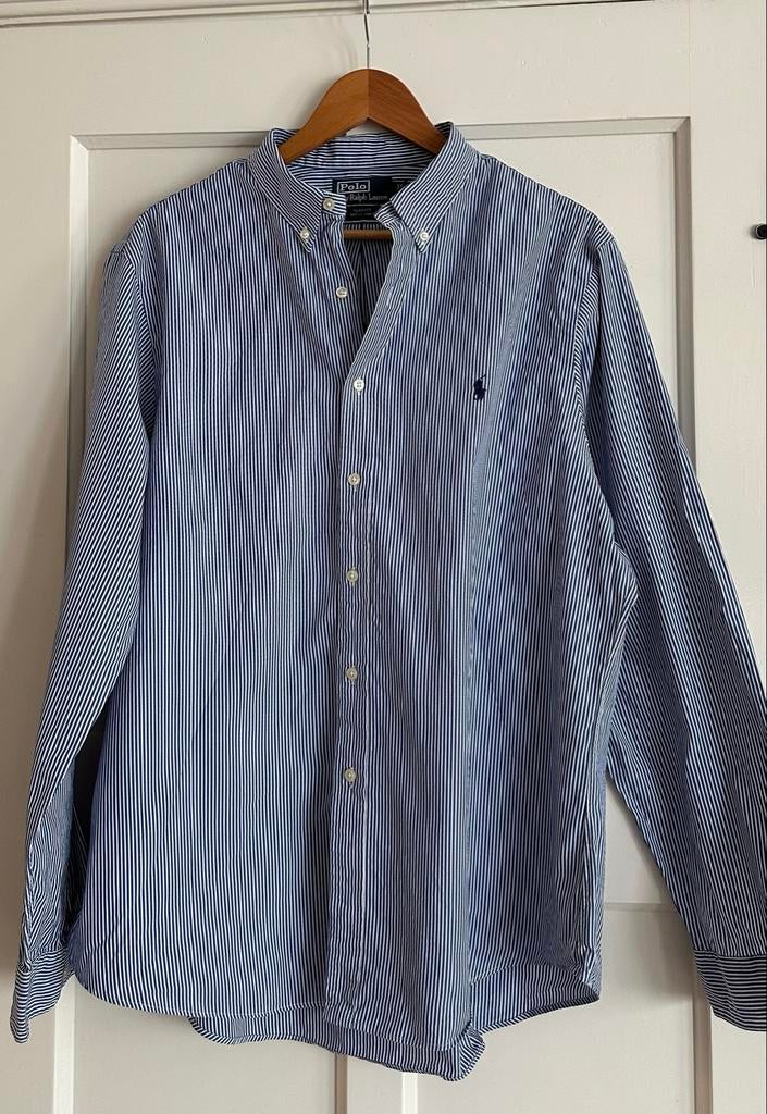 Ralph Lauren blouse maat 44 zgan, Ophalen of Verzenden, Zo goed als nieuw, Maat 42/44 (L), Blauw