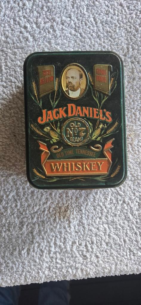 Zeldzaam Jack Daniel's Old No. 7 Whiskey blik, Verzamelen, Blikken, Ophalen of Verzenden, Gebruikt, Overige, Overige merken
