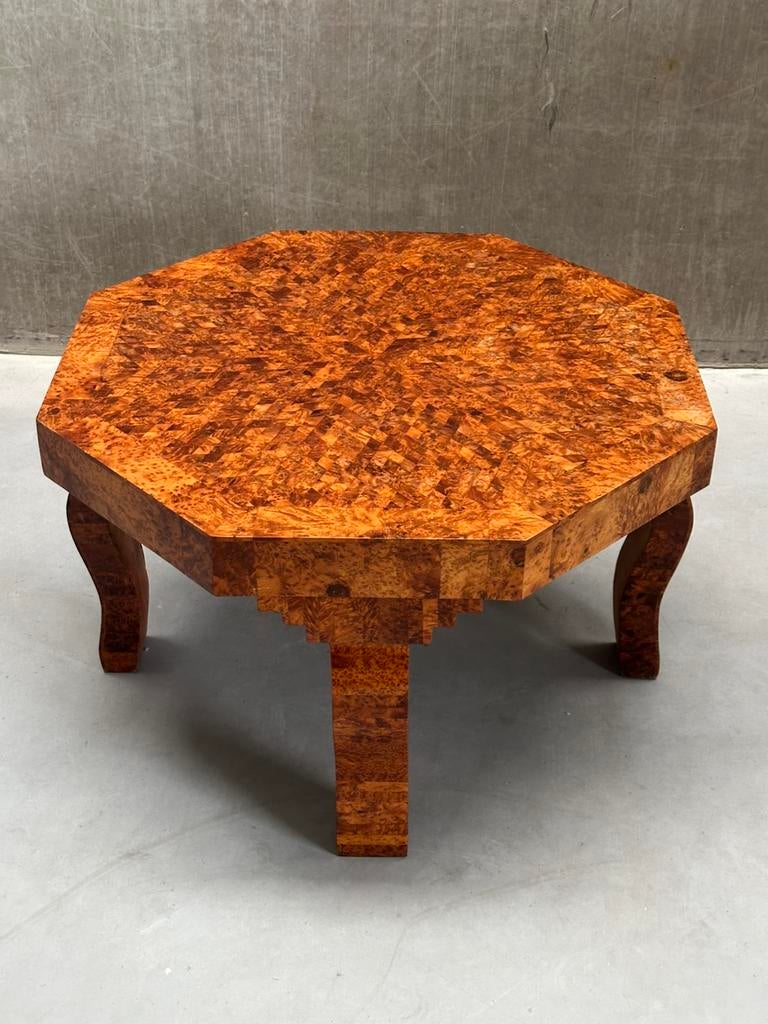 “Art Deco” salontafel wortelhout - gratis bezorging NL, Ophalen