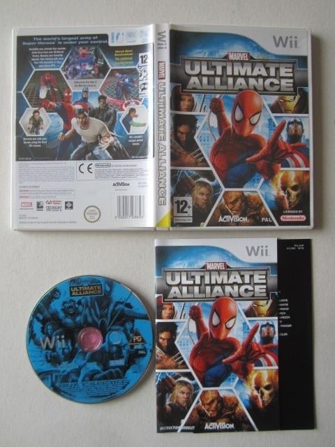 Marvel Ultimate Alliance Nintendo Wii, Avontuur en Actie, 1 speler, Ophalen of Verzenden, Zo goed als nieuw