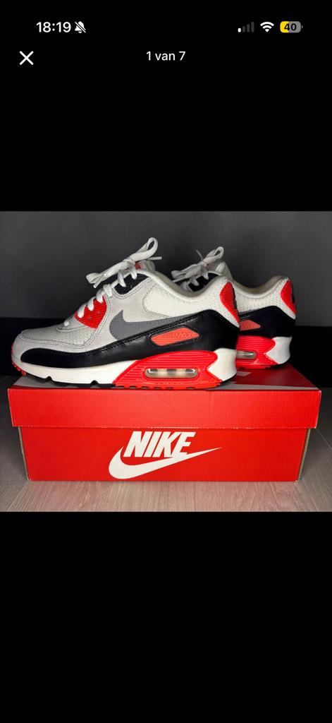 Nike air max 90’s infrared (2015), Ophalen of Verzenden, Zo goed als nieuw, Overige kleuren, Sneakers of Gympen