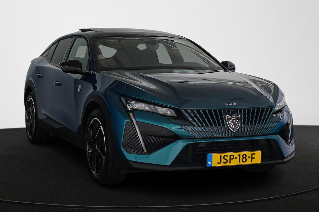 Peugeot 408 1.2 Hybrid 145 e-DCS6 GT Alcantara Panoramadak F, 145 pk, Euro 6, 1199 cc, Blauw