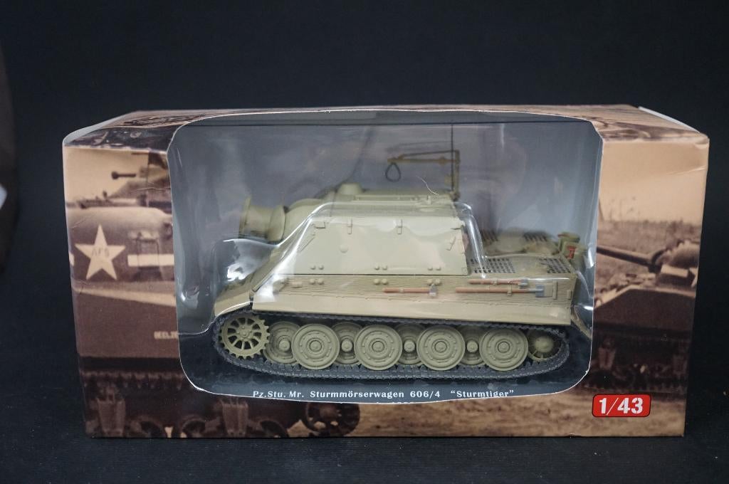 Altaya Duitse Sturmtiger tank - Germany 1945 - 1/43 - TOP, Ophalen of Verzenden, Zo goed als nieuw, Auto, Overige merken