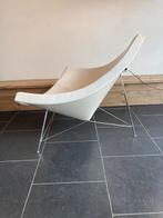 Vitra George Nelson Coconut Chair, wit leder, Huis en Inrichting, Fauteuils, Vitra, Design, 75 tot 100 cm, Ophalen of Verzenden