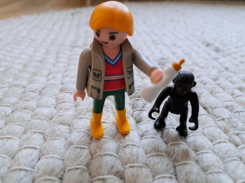 playmobil dierenarts met gorilla baby 4757, Kinderen en Baby's, Speelgoed | Playmobil, Ophalen of Verzenden, Gebruikt, Complete set