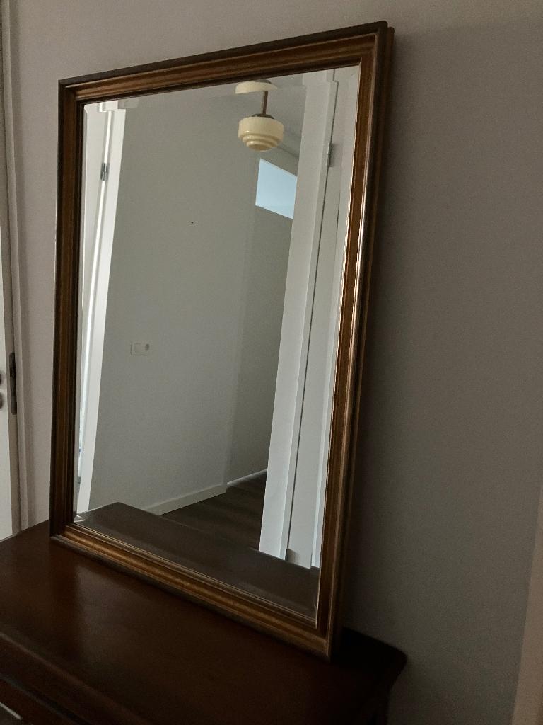 Grote Spiegel, Antiek en Kunst, Ophalen, Rechthoekig, 50 tot 100 cm, 100 tot 150 cm