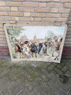 Vintage schoolplaat, Ophalen, Geschiedenis