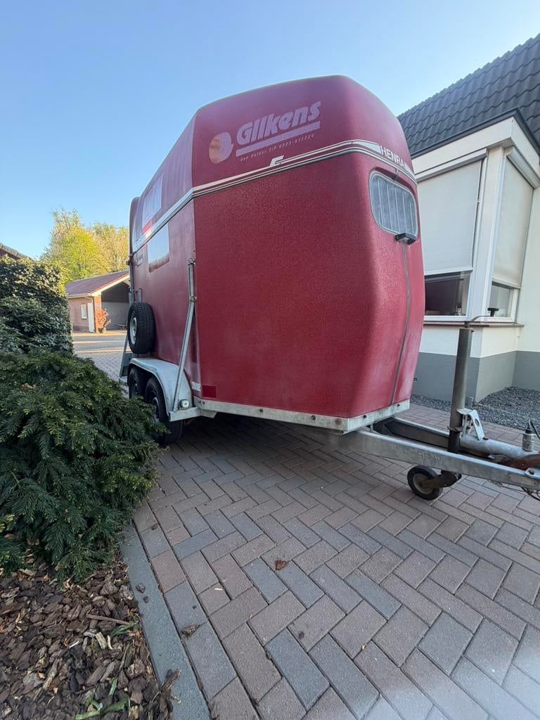 2 paards trailer met zadelkamer, Ophalen of Verzenden, Gebruikt