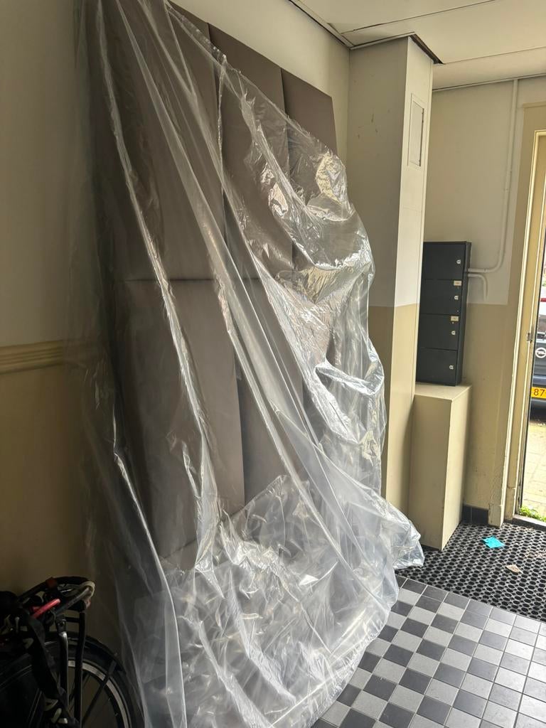 Hästens hoofdbord op maat luxe kwaliteit 120 cm hoog, Ophalen of Verzenden, Zo goed als nieuw, Tweepersoons