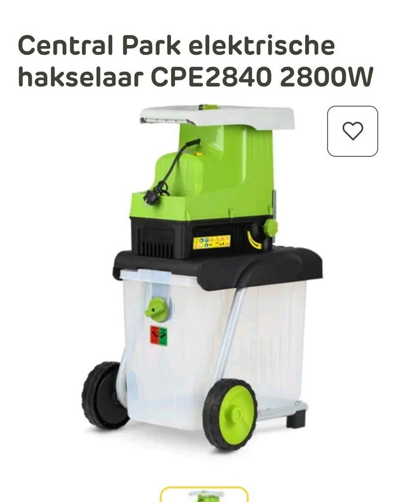 Hakselaar - Slechts 1 keer gebruikt - Zo goed als nieuw, Ophalen, Central Park, Zo goed als nieuw, Met opvangbak