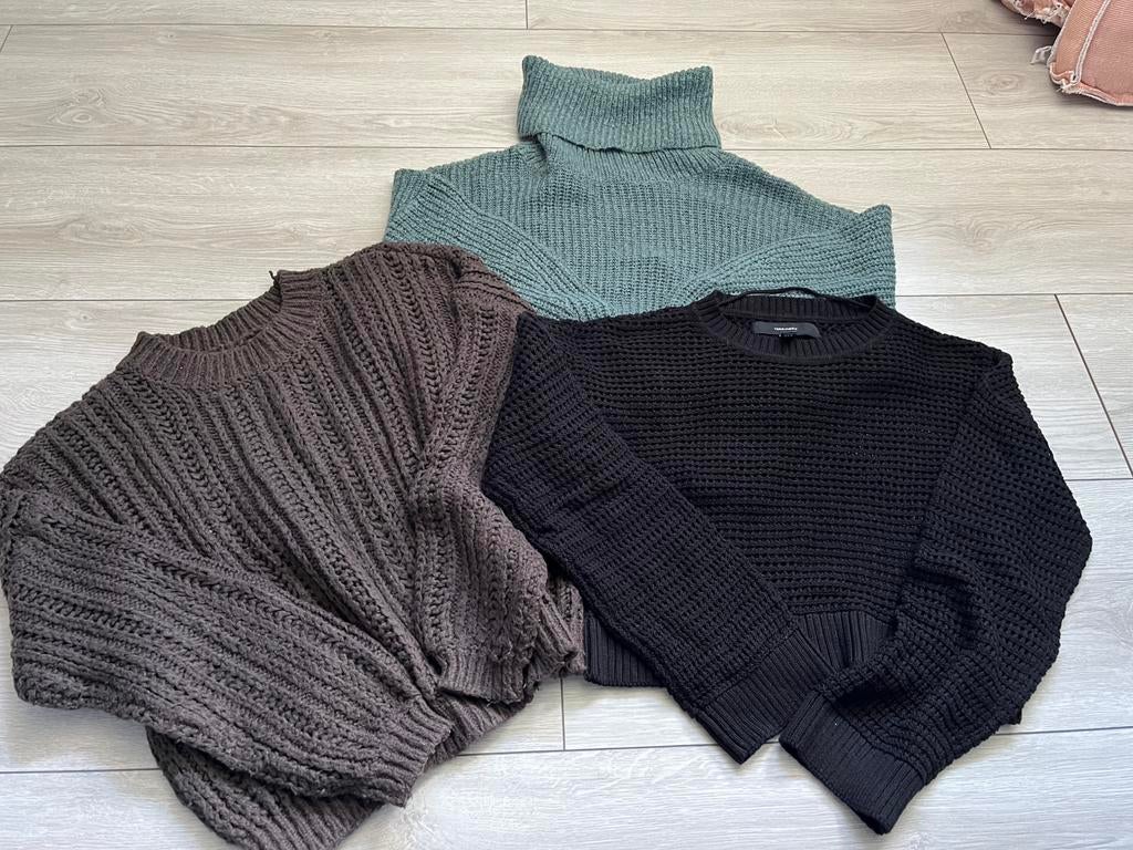 Drie korte modellen wintertruien maat XS, Kleding | Dames, Ophalen, Zo goed als nieuw, Maat 34 (XS) of kleiner