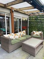 Complete tuinset met kussens Bellagio, Ophalen, 4 zitplaatsen, Gebruikt, Wicker