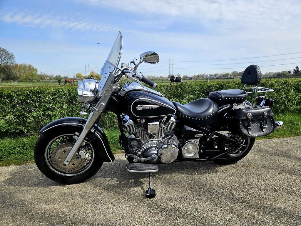 YAMAHA XV 1600 WILDSTAR 2000 Zijtassen Rugsteun Bagagerek, Motoren, Motoren | Yamaha, 2 cilinders, 1600 cc, Motorrijbewijs A, Onbekend