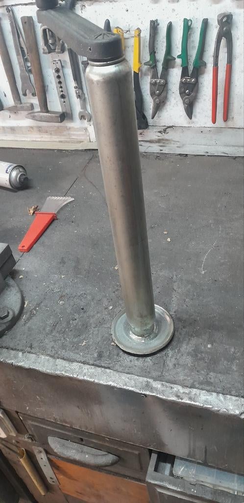 Opdraaibare poot met voetstuk, Doe-het-zelf en Verbouw, Gereedschap | Handgereedschap, Ophalen of Verzenden, Gebruikt