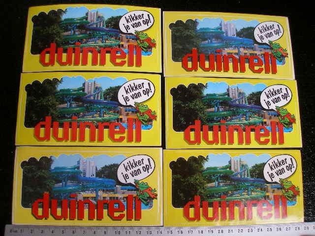 6x sticker duinrell wassenaar glijbanen kikker je van op!, Verzenden, Zo goed als nieuw, Bedrijf of Vereniging
