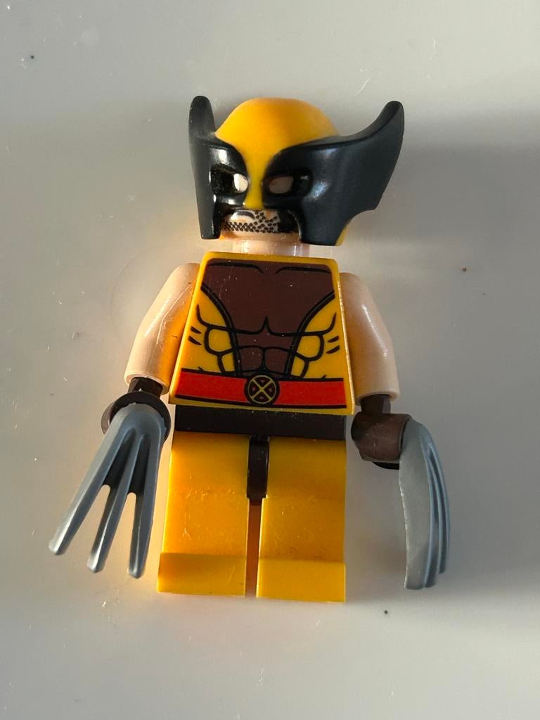 Lego Wolverine X-Men Minifiguur - Marvel Superheld, Marvel, Lego, Ophalen of Verzenden, Zo goed als nieuw