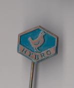 Hybro Kippen Pluimvee speldje, Verzamelen, Speldjes, Pins en Buttons, Gebruikt, Niet vindbaar, Niet vindbaar, Speldje of Pin