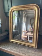 Antieke franse bladgouden Louis philippe spiegel, Ophalen, Rechthoekig