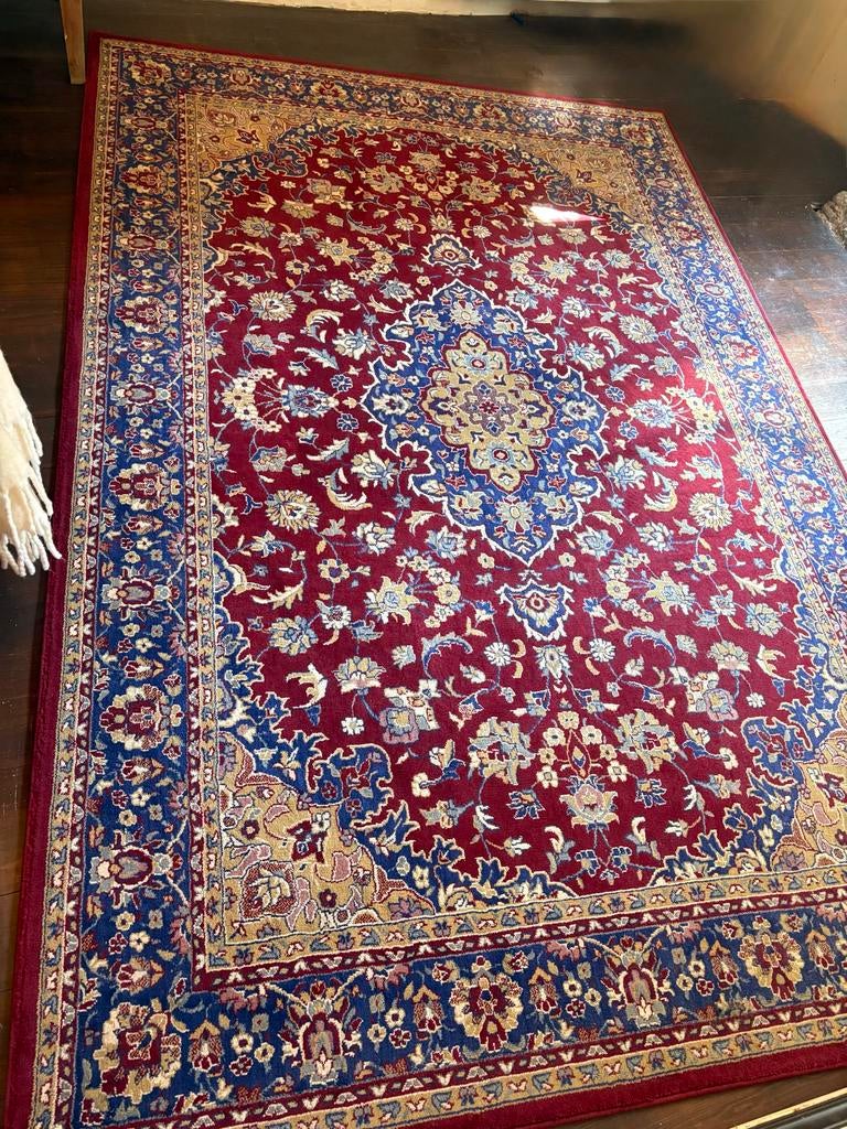 Vloerkleed Vedbäk Laagpolig Bordeauxrood 200x300 cm, Ophalen, Gebruikt, Perzisch, 200 cm of meer