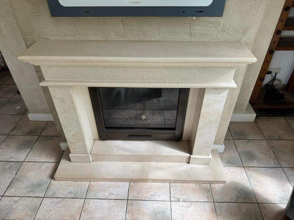 Bellfires gashaard met schouw - Werkend te zien., Ophalen, Zo goed als nieuw, Inbouwhaard, Gashaard