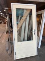 ACHTERDEUR MET KOZIJN (B93xH211,5) DUBBELGLAS, Doe-het-zelf en Verbouw, Gebruikt, Deurkozijn, 150 tot 225 cm, Inclusief glas