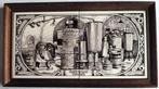 distilleerderij vlek-delft vintage tegeltableau, Ophalen of Verzenden, Zo goed als nieuw, Reclamebord