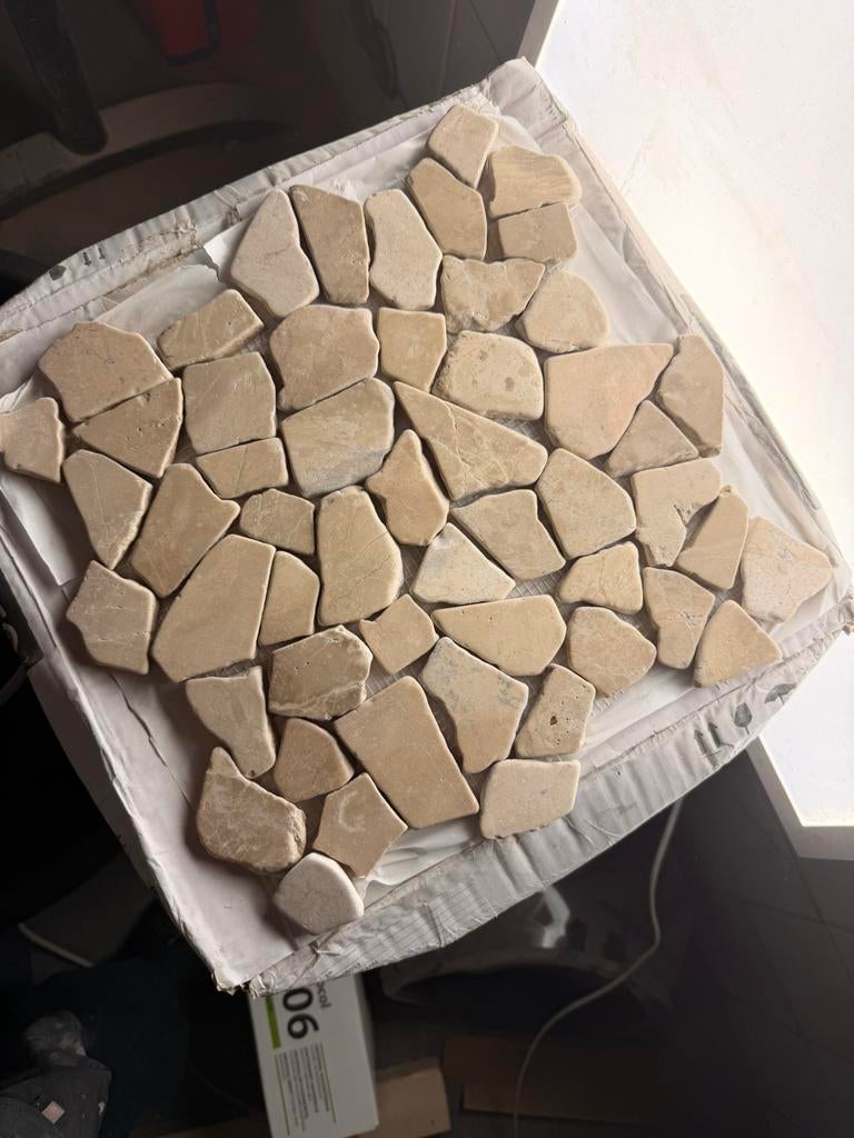 Mozaïek tegels matjes design tegels natuursteen, Nieuw, Ophalen of Verzenden, Minder dan 5 m², 20 tot 40 cm