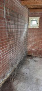 RVS Hek Gaas voor de tuin 180x180 (3 stuks), Tuin en Terras, Ophalen, Gebruikt, IJzer, Gaashekwerk