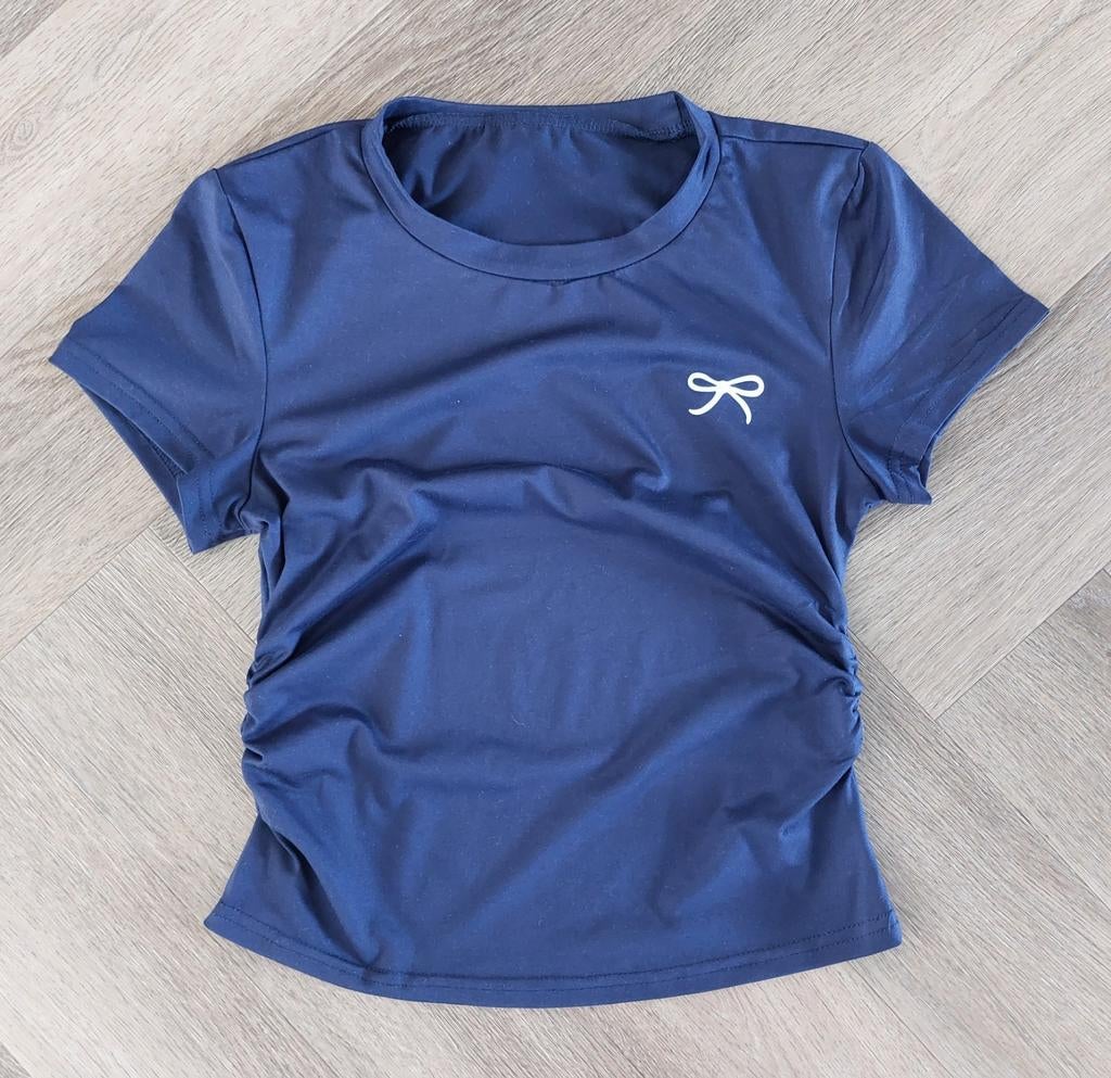 Shein blauw t-shirt 14Y, Meisje, Shein, Ophalen of Verzenden, Zo goed als nieuw