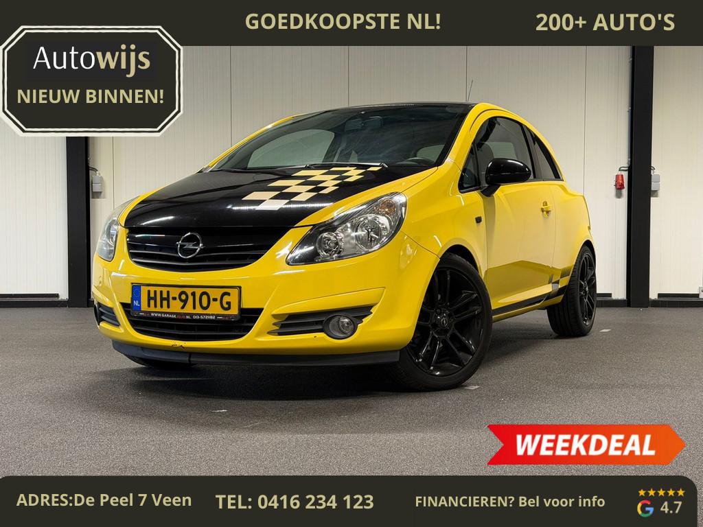 Opel Corsa 1.4-16V|COLOR RACE|AIRCO|MF-STUUR|APK 4-27, Voorwielaandrijving, Euro 5, Stof, Bedrijf