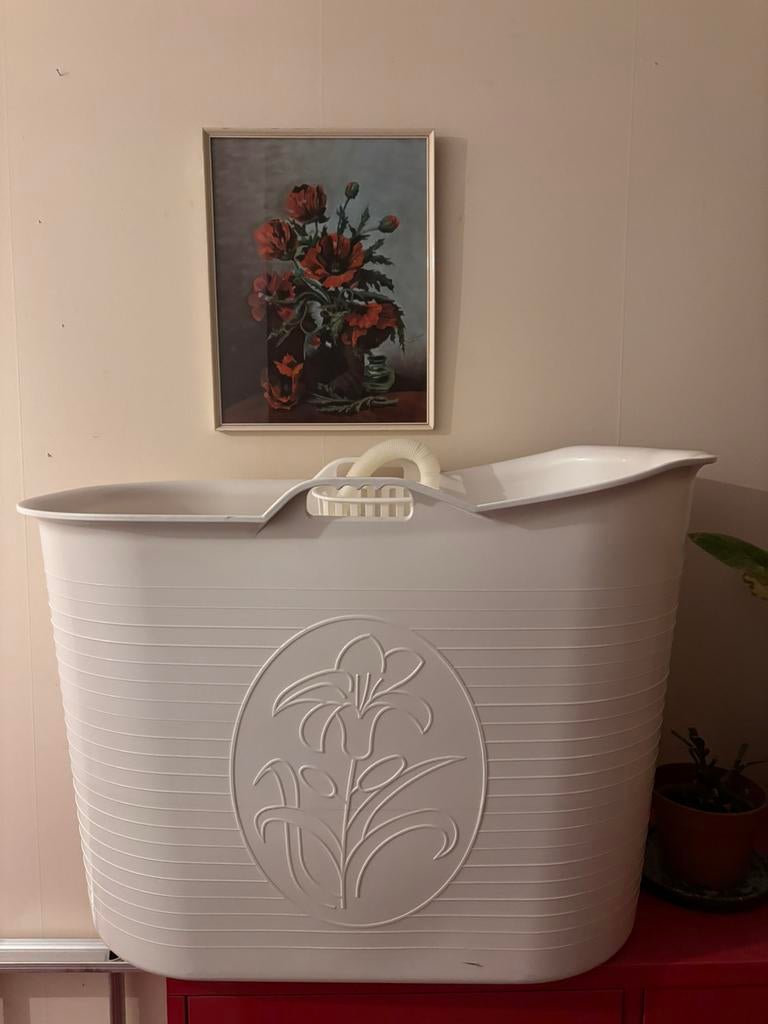 Zitbad voor volwassenen wit, Ophalen, Overige typen, 50 tot 100 cm, Zo goed als nieuw