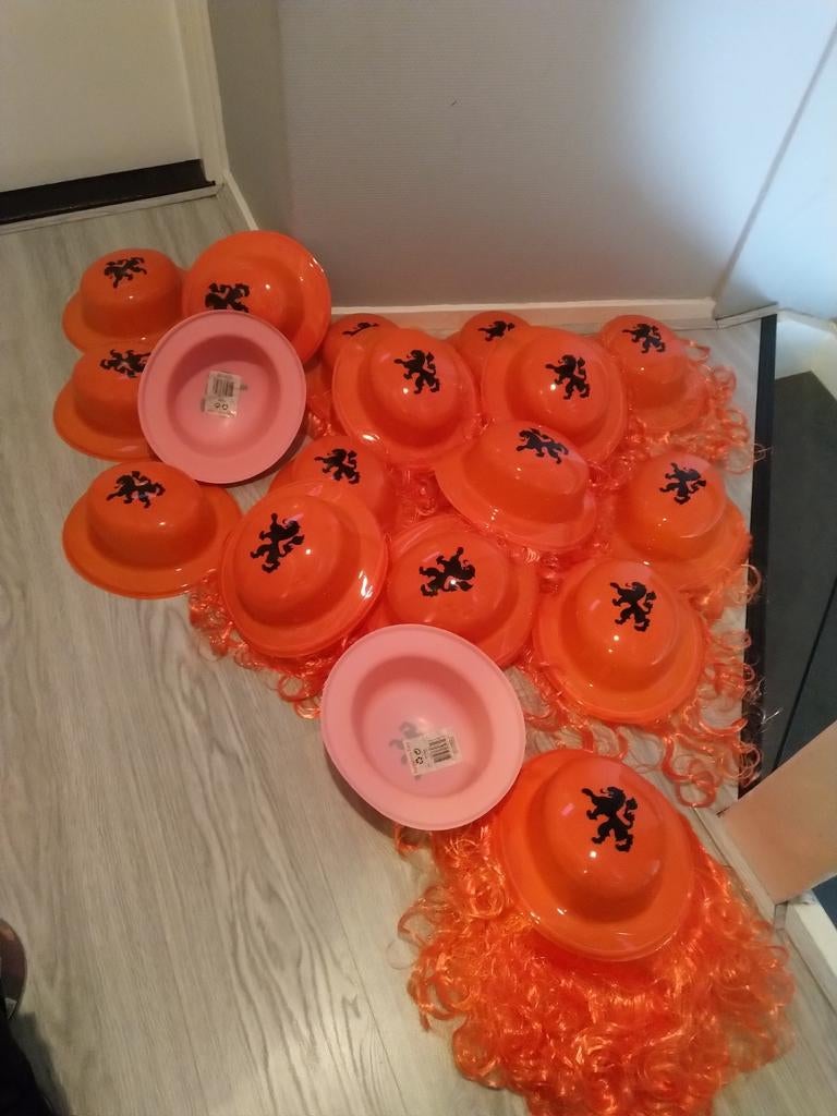 Partij Oranje artikelen/ Koningsdag nieuw, Diversen, Rommelmarktspullen, Nieuw, Ophalen of Verzenden