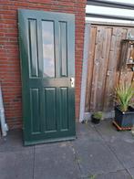 Hardhouten voordeur met dubbelglas 88.0 x211.5, Ophalen of Verzenden, Gebruikt, Buitendeur, 200 tot 215 cm