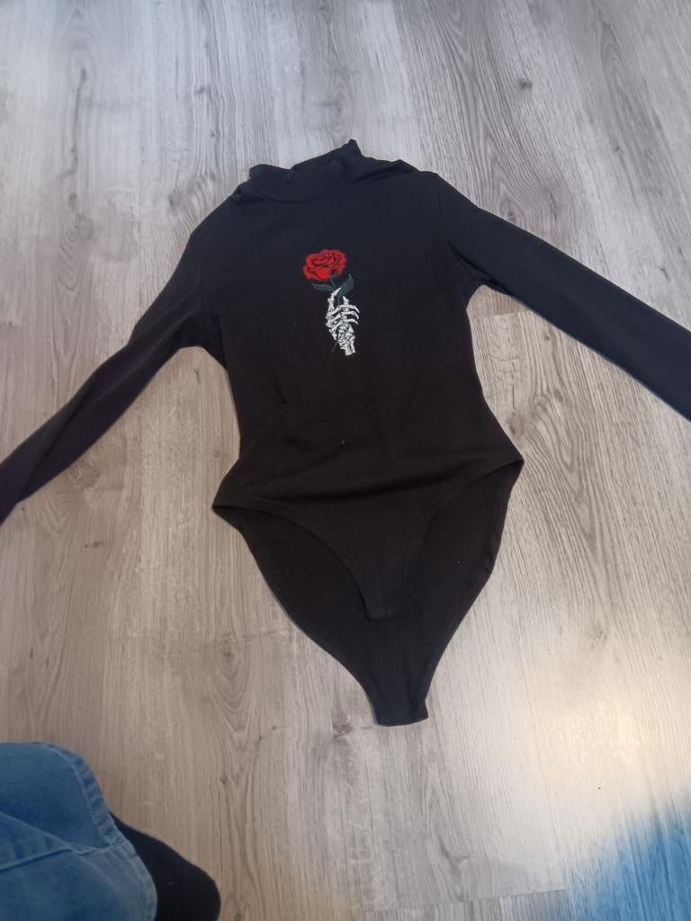 Zwarte bodysuit maat xs, Onbekend, Ophalen, Gedragen