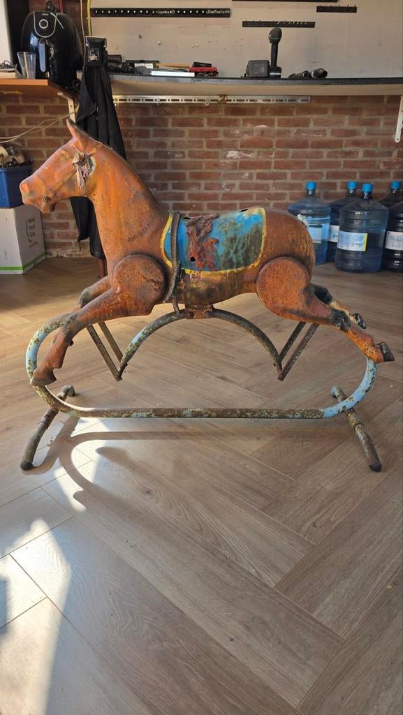 Antiek hobbelpaard - Vintage verzamelstuk, Antiek en Kunst, Antiek | Speelgoed, Ophalen