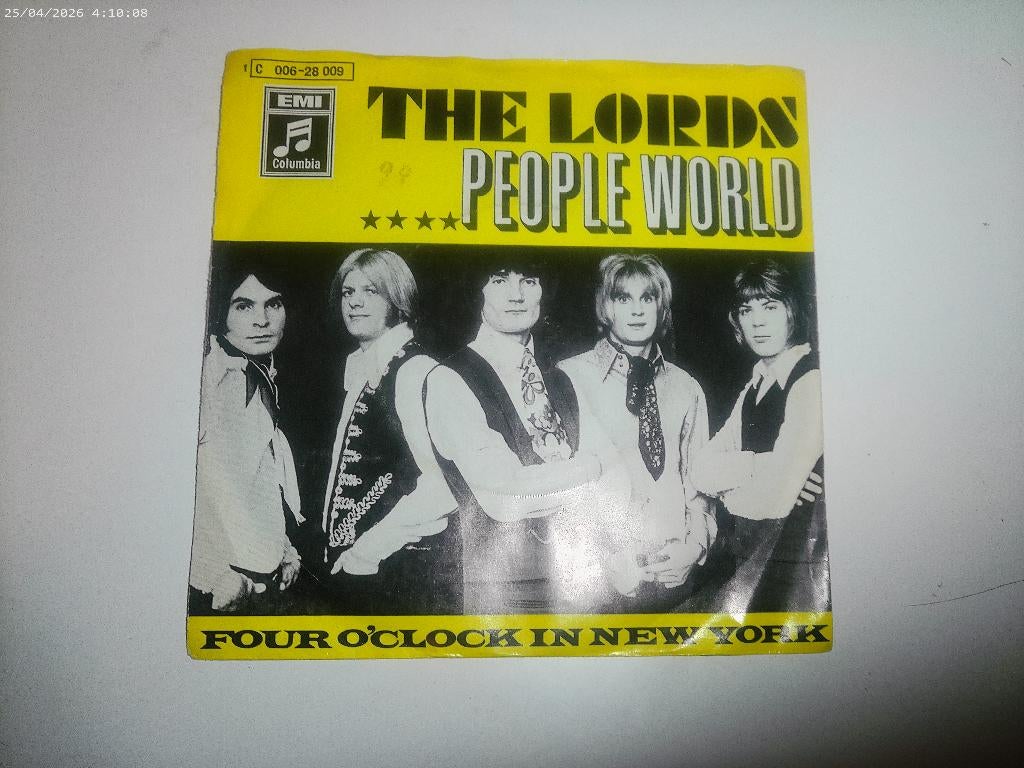 The Lords - People World / Four o clock in New York, Gebruikt, Fotohoes, 7 inch, Single