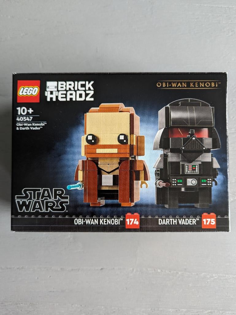 LEGO 40547 Brick Headz Obi-Wan Kenobi & Darth Vader StarWars, Star Wars, Lego, Nieuw, Ophalen of Verzenden
