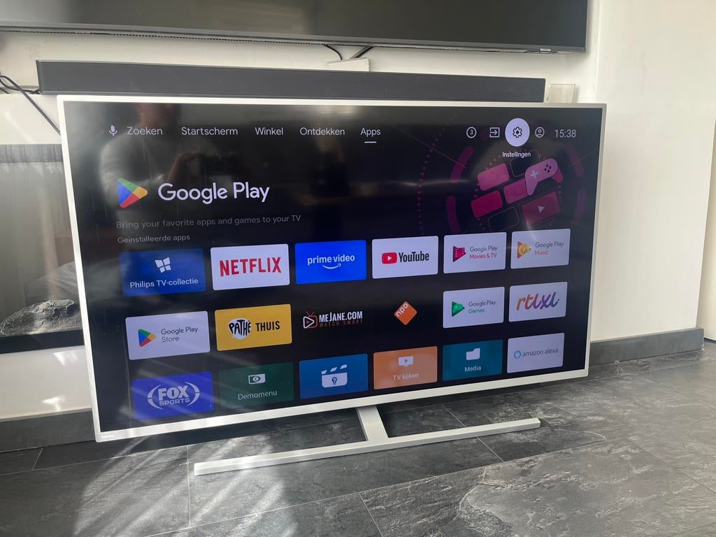 Philips 50 inch  android ambilicht 4k dolby vision smart tv, Ophalen, Philips, 50 Hz, Zo goed als nieuw