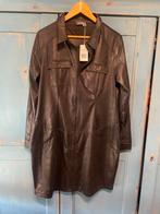 Geisha Zwarte Faux Leren Jurk/Tuniek - Maat 3XL/46, Ophalen of Verzenden, Nieuw, Maat 46/48 (XL) of groter, Zwart