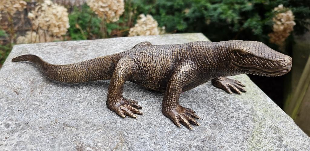 VARAAN / COMODOVARAAN / RECHTS KIJKEND, Verzamelen, Dierenverzamelingen, Ophalen of Verzenden, Nieuw, Reptiel of Amfibie, Beeldje of Figuurtje