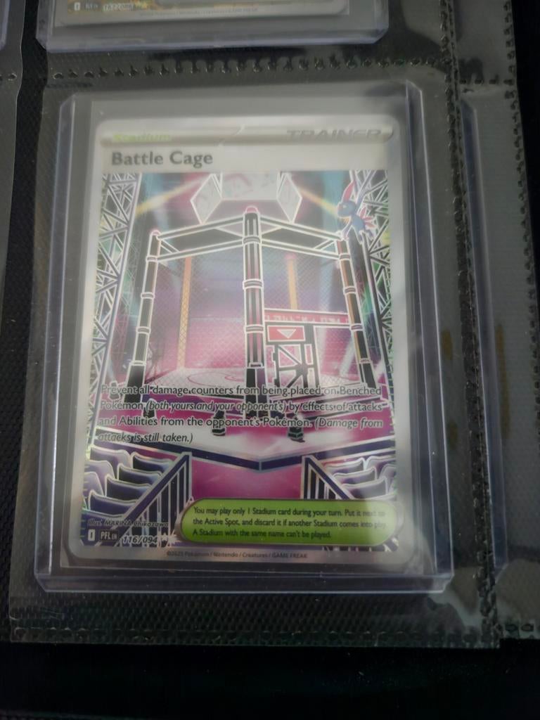 Pokemon Battle Cage 116/094 Phantasmal Flames, Ophalen of Verzenden, Zo goed als nieuw, Losse kaart, Foil