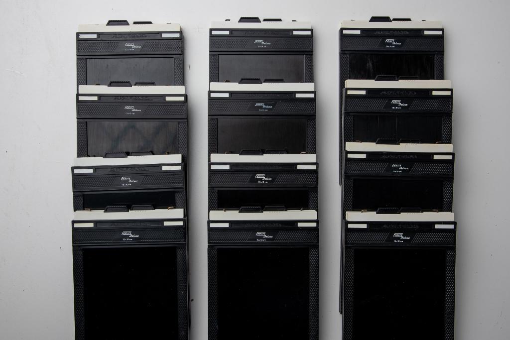 Vlakfilmcassettes 13x18 Fidelity Deluxe 3 stuks als nieuw, Ophalen of Verzenden, Zo goed als nieuw, Compact, Overige Merken