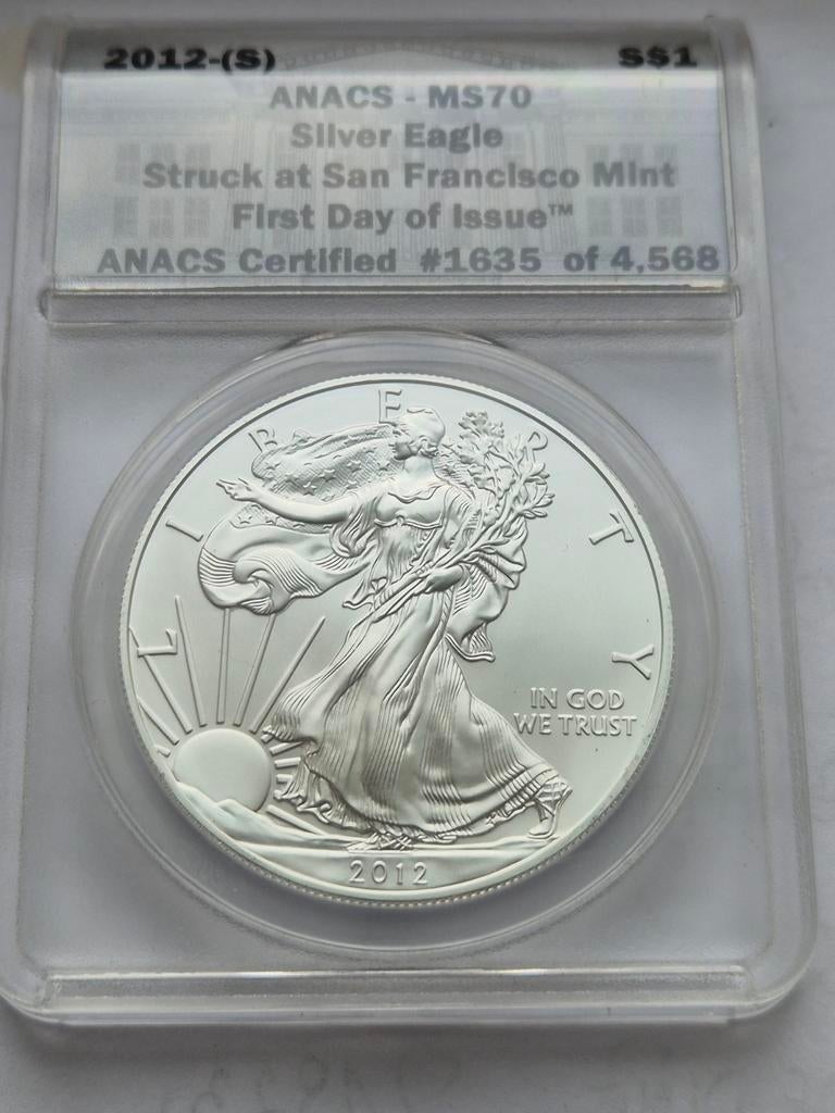 One Dollar 2012 S, Ophalen of Verzenden, Zilver