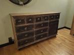 Gerestyled grenen dressoir met laatjes, Huis en Inrichting, Kasten | Dressoirs, Ophalen, Gebruikt, Grenenhout, 25 tot 50 cm