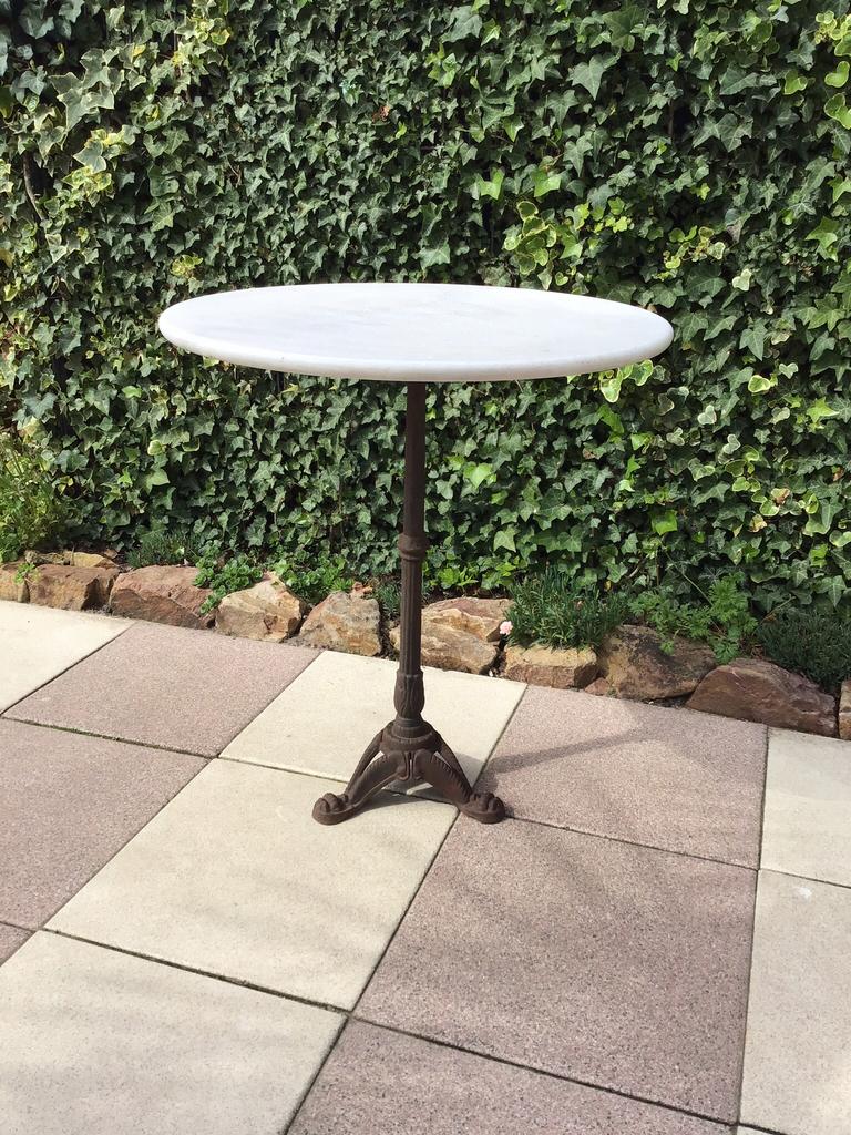 Bisto tafel horeca tafel antieke tafel gietijzeren tuintafel, Ophalen, Gebruikt